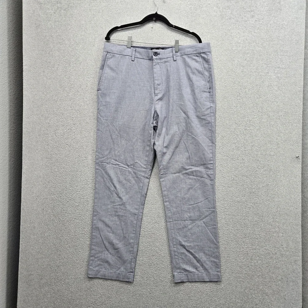 Banana Republic Men Pants 34X30 Gray Chino Button Aiden Fit 29